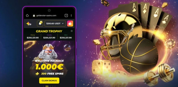 GoldenStar 1000 € Bonus Grafik